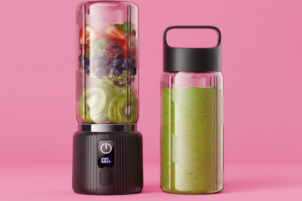 Portable Blender, Small Smoothie & Shake Maker with 8 Blades, Compact